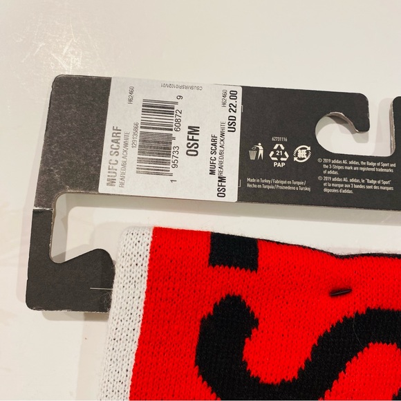 Adidas Manchester United Scarf MUFC Soccer Football England Premier League OS - Picture 12 of 16